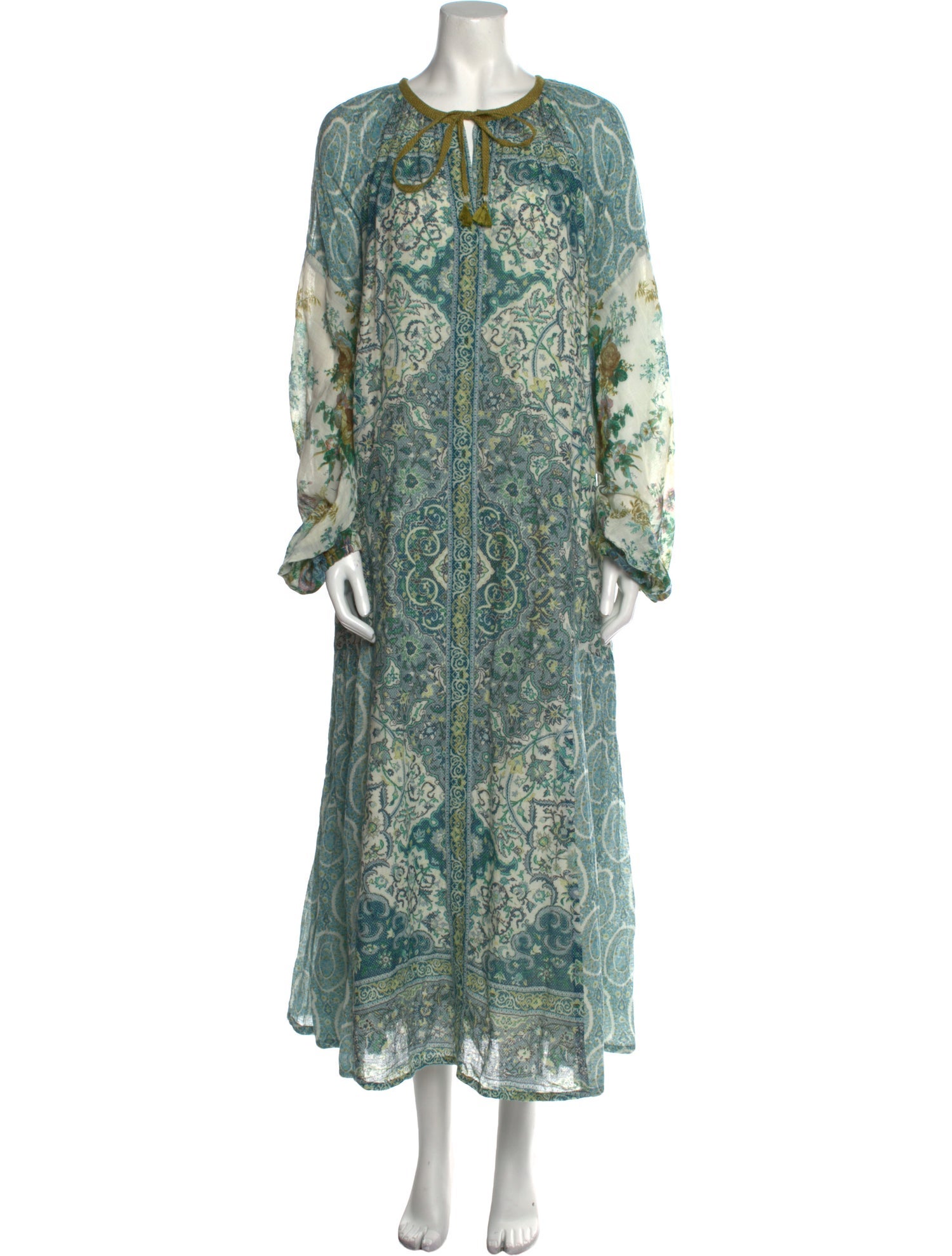 D'Ascoli Paisley Print Long Dress