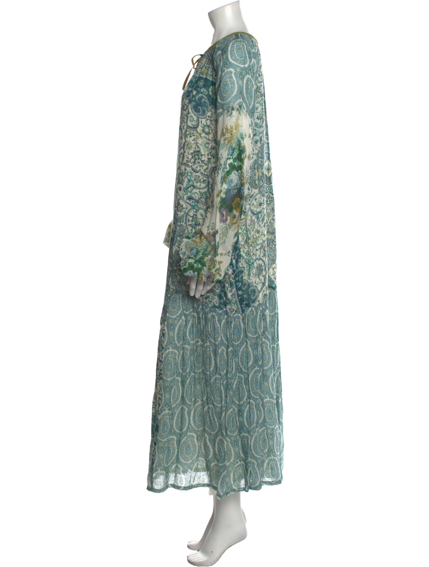 D'Ascoli Paisley Print Long Dress
