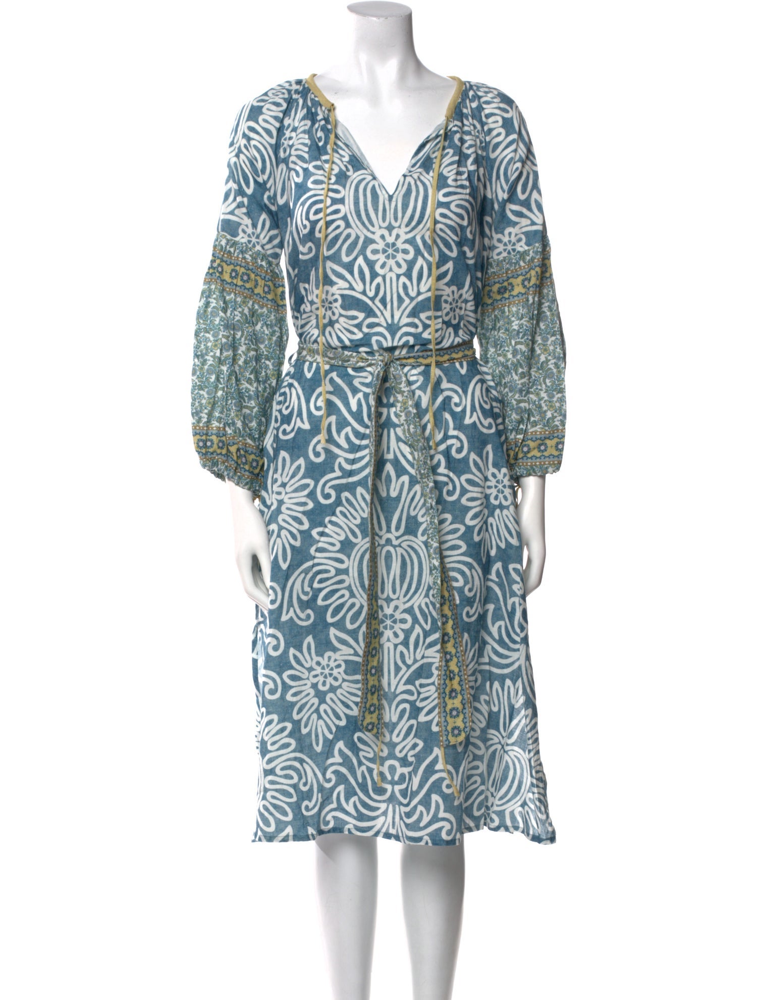 D'Ascoli Printed Midi Length Dress