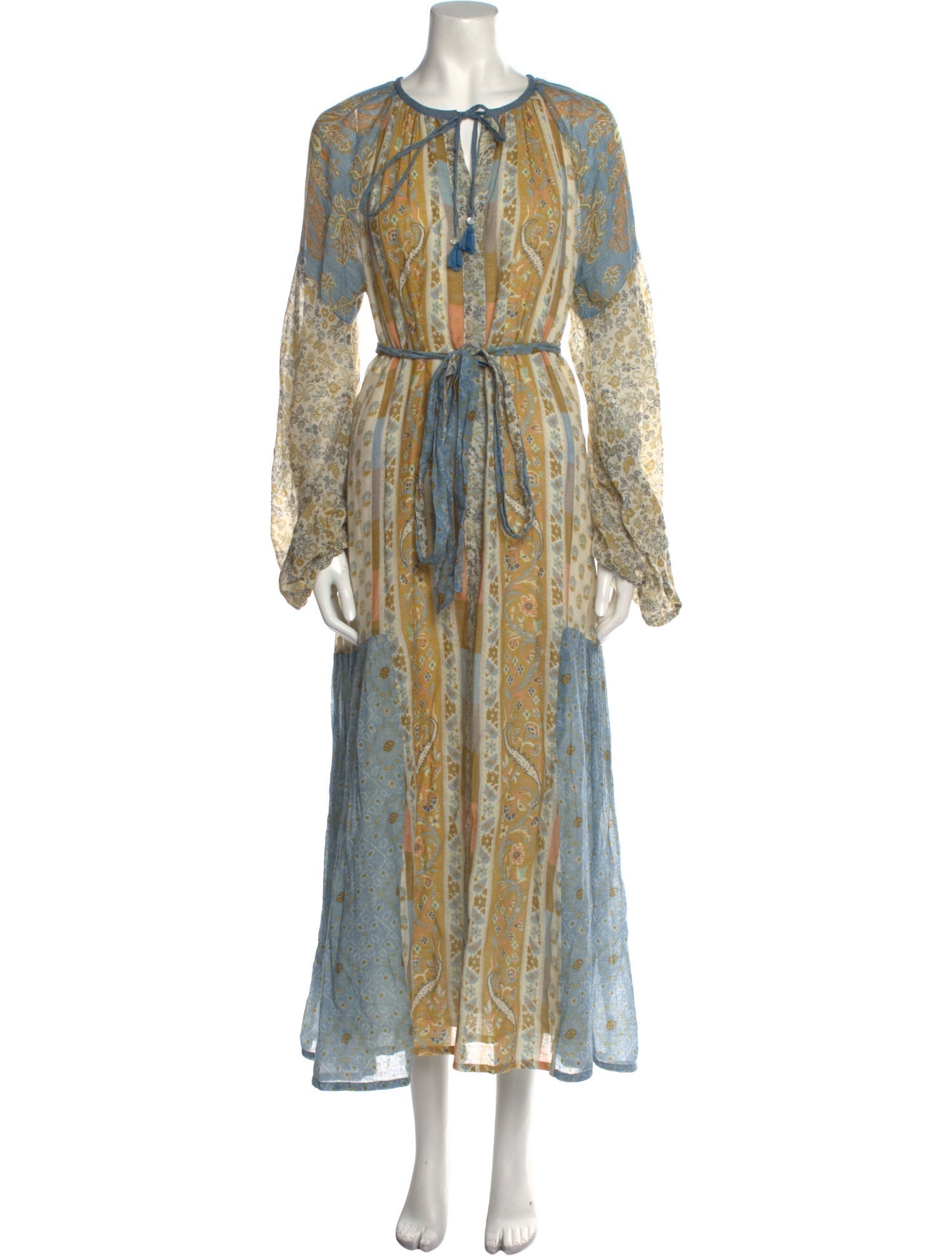 D'Ascoli Floral Print Long Dress