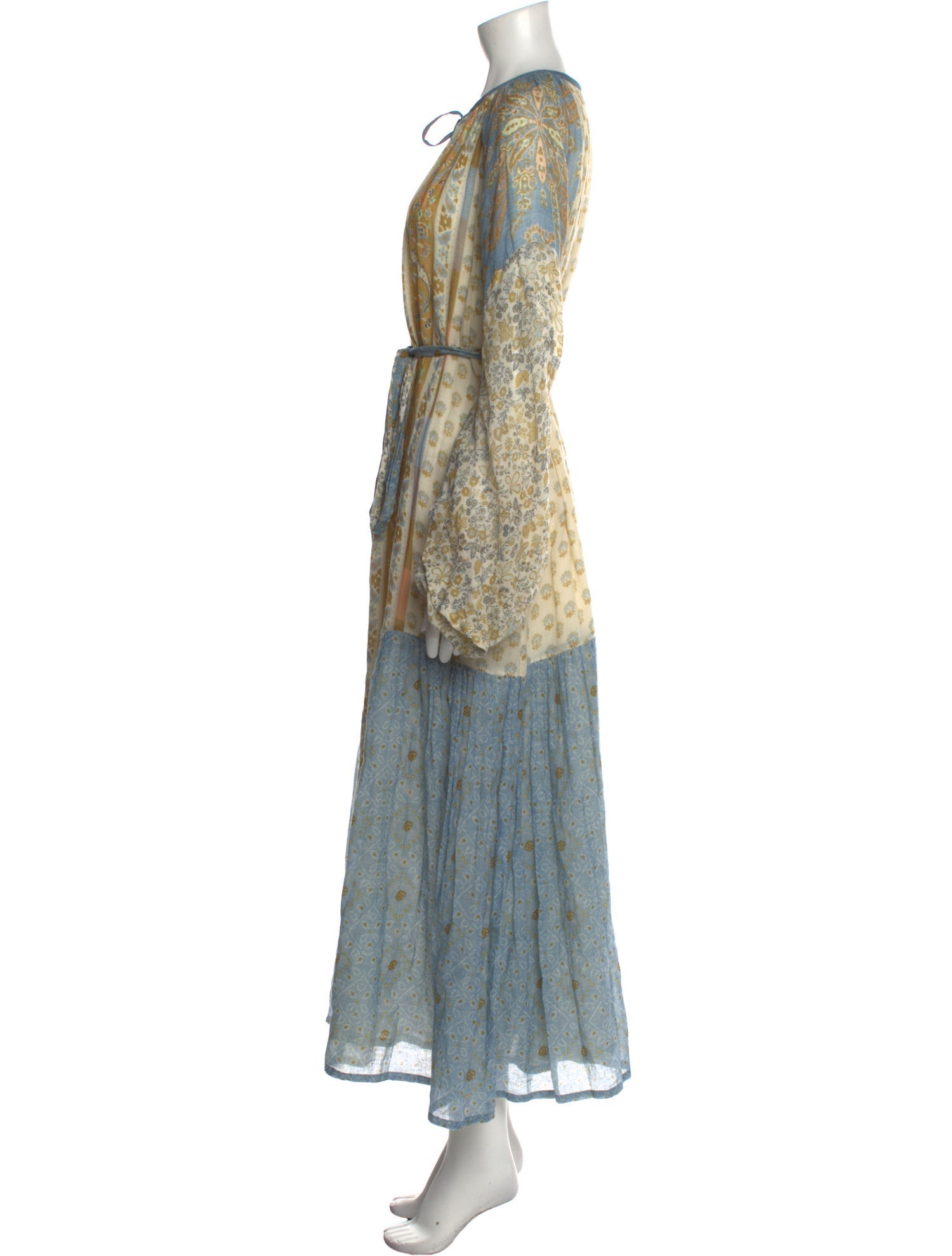 D'Ascoli Floral Print Long Dress