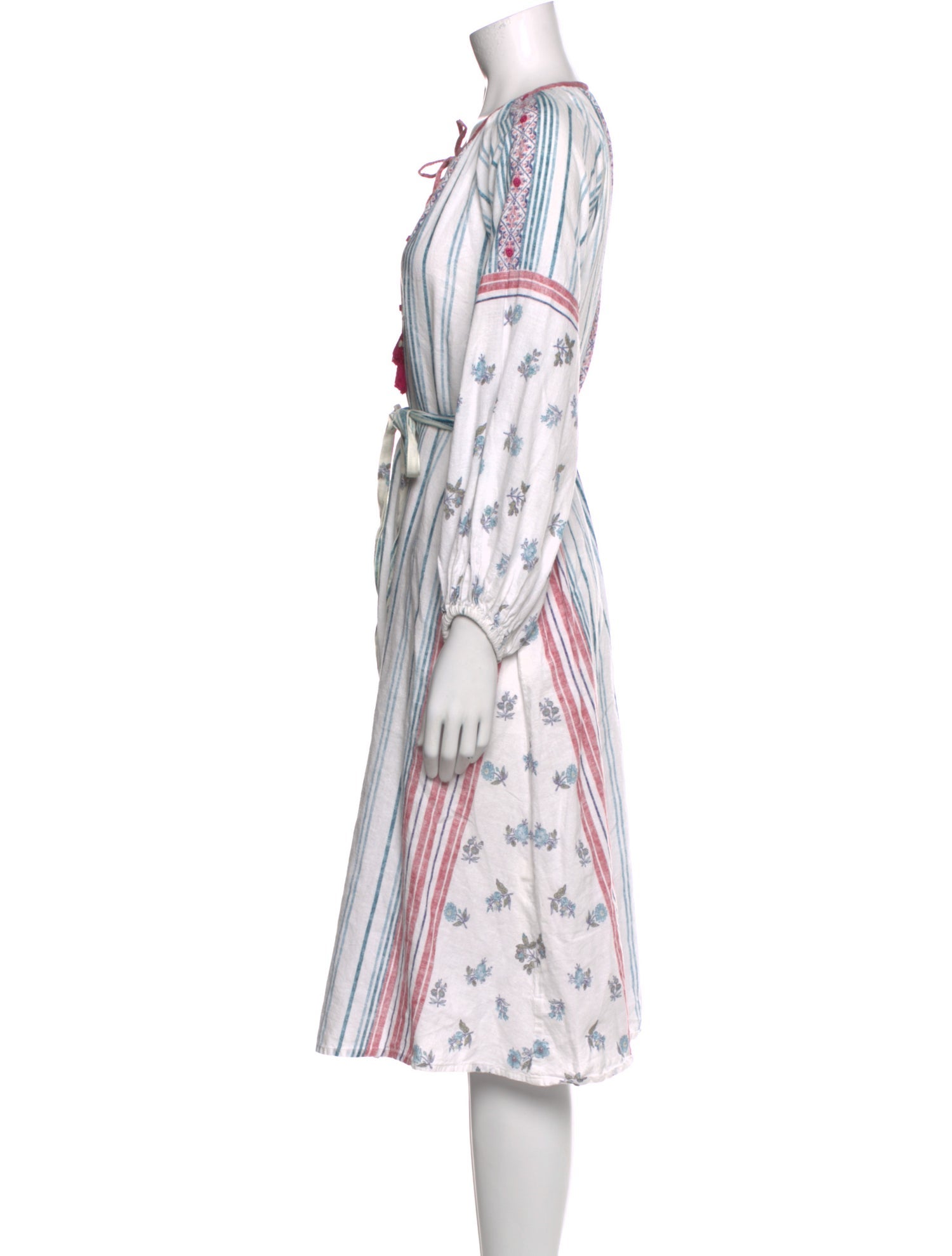 D'Ascoli Striped Knee-Length Dress