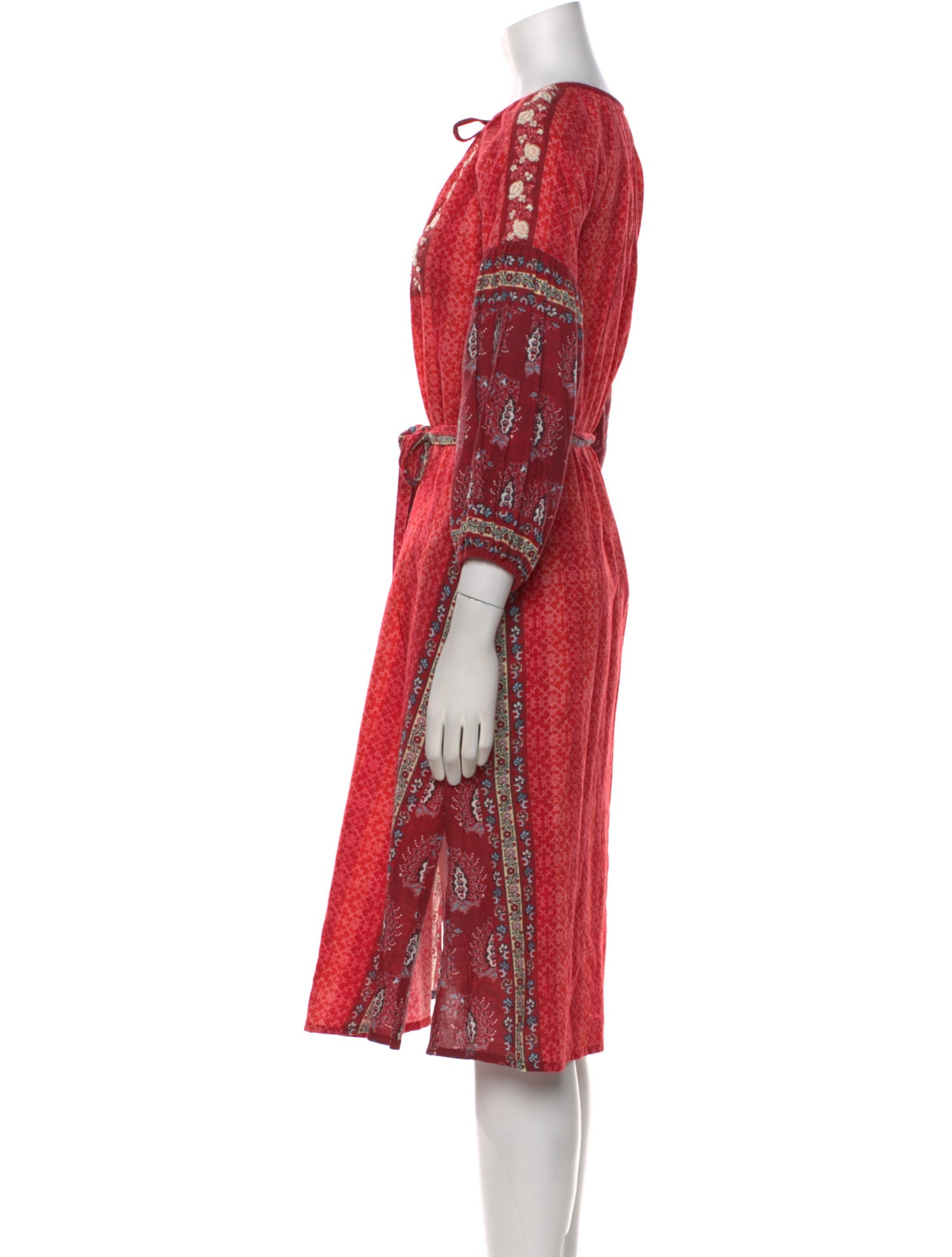 D'Ascoli Printed Midi Length Dress