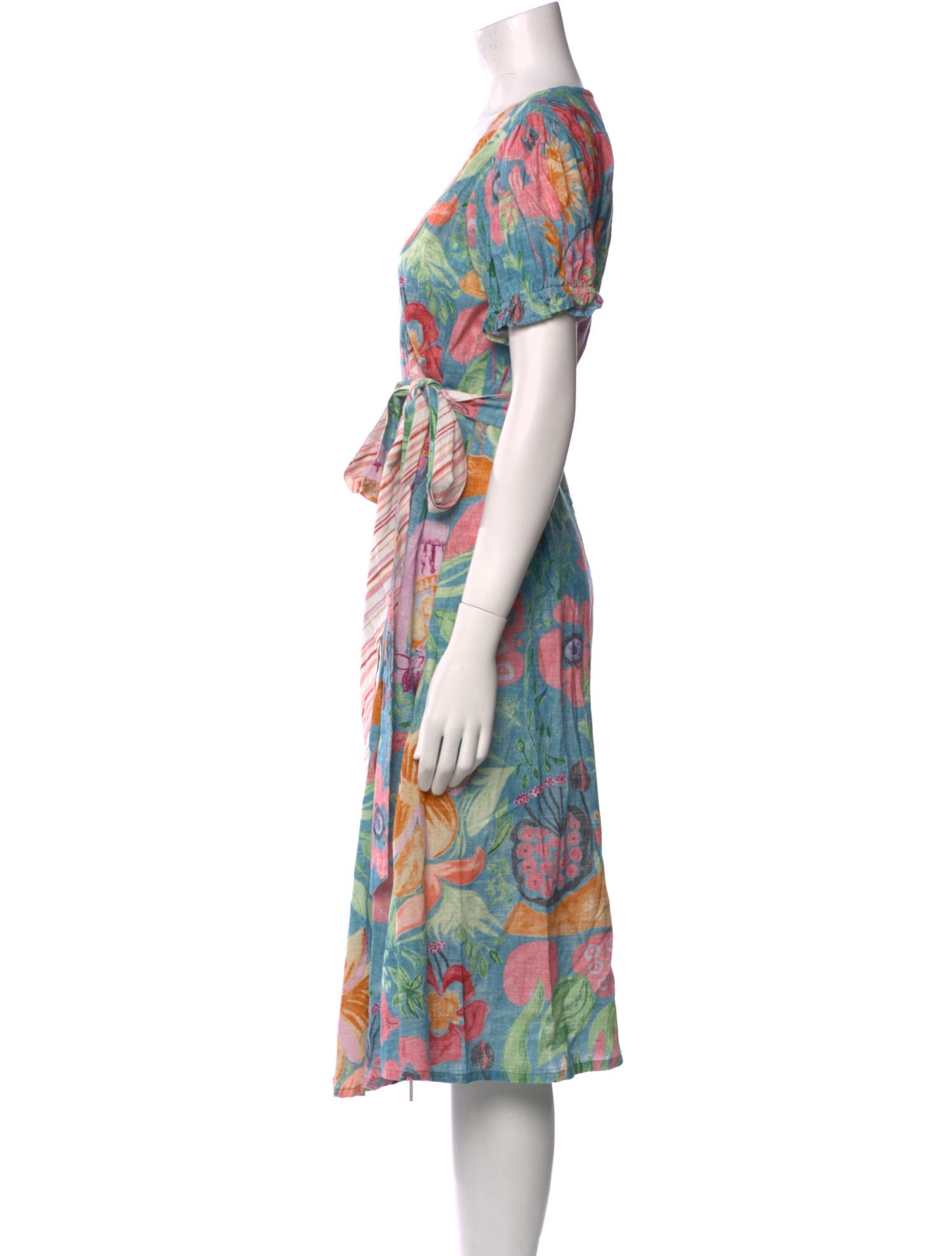 D'Ascoli Printed Midi Length Dress