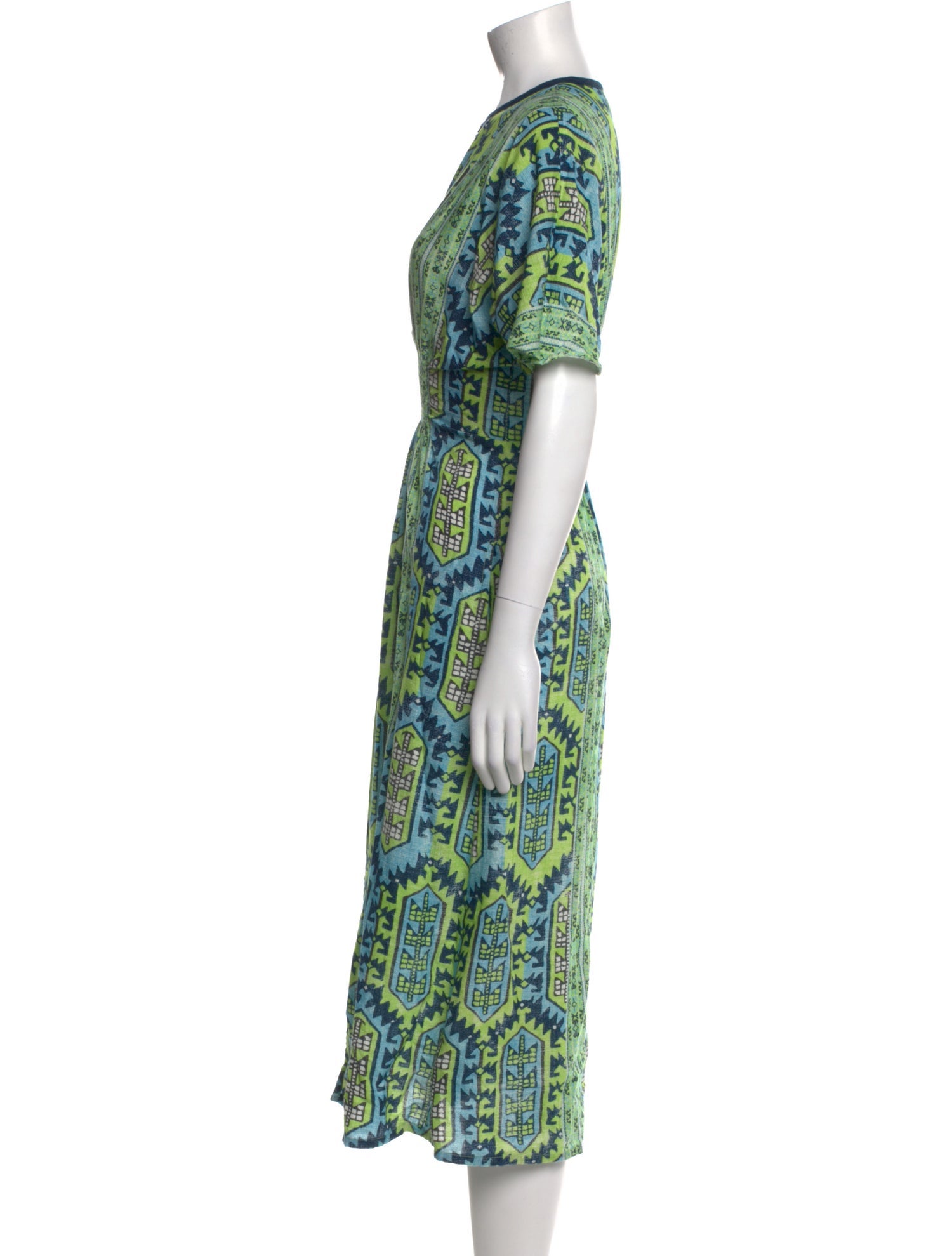 D'Ascoli Printed Midi Length Dress