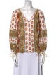 D'Ascoli Printed V-Neck Blouse