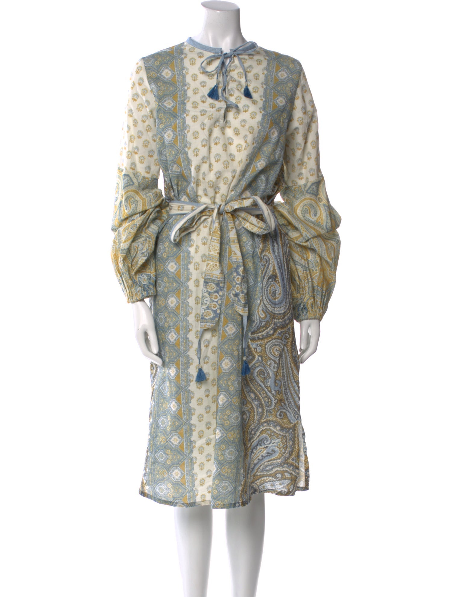 D'Ascoli Paisley Print Midi Length Dress