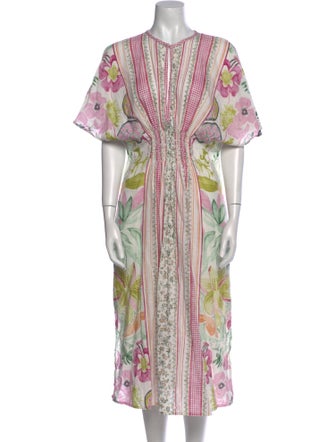 D'Ascoli Printed Midi Length Dress