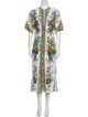 D'Ascoli Floral Print Long Dress