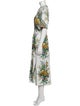 D'Ascoli Floral Print Long Dress