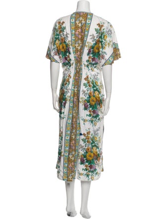 D'Ascoli Floral Print Long Dress