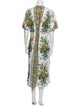 D'Ascoli Floral Print Long Dress