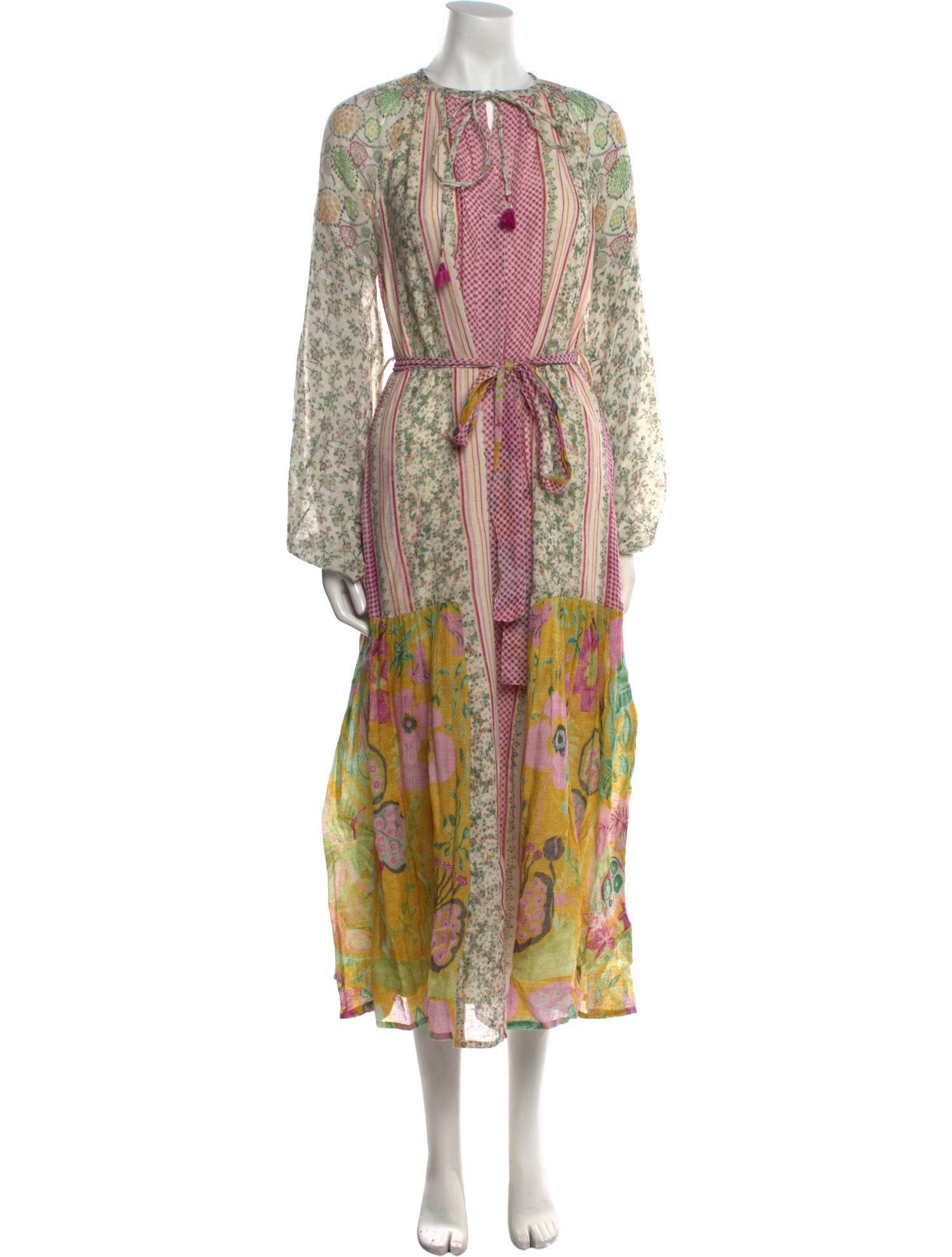 D'Ascoli Paisley Print Long Dress