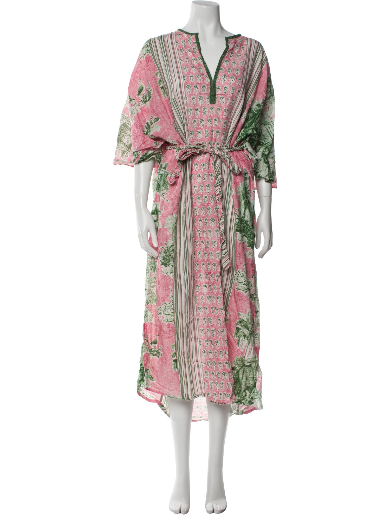 D'Ascoli Floral Print Long Dress