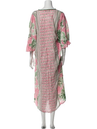 D'Ascoli Floral Print Long Dress