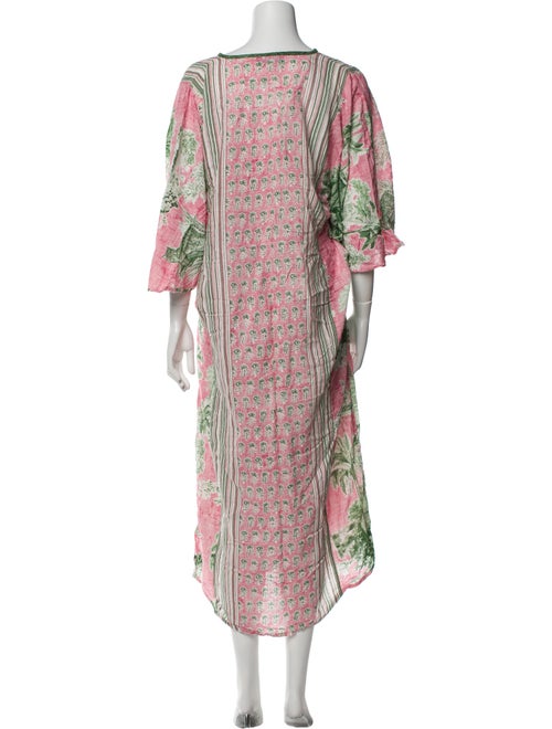 D'Ascoli Floral Print Long Dress