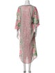 D'Ascoli Floral Print Long Dress