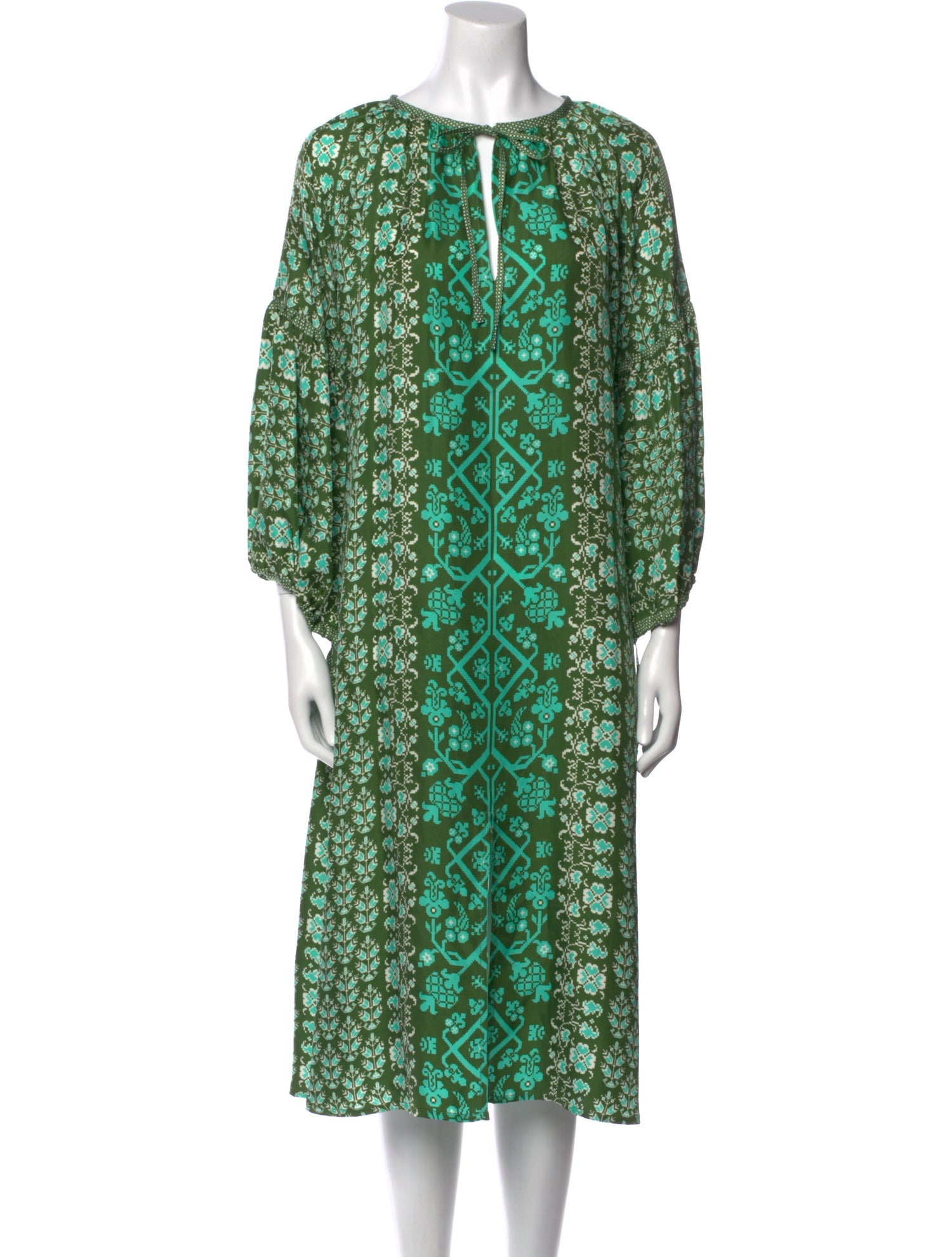D'Ascoli Printed Midi Length Dress