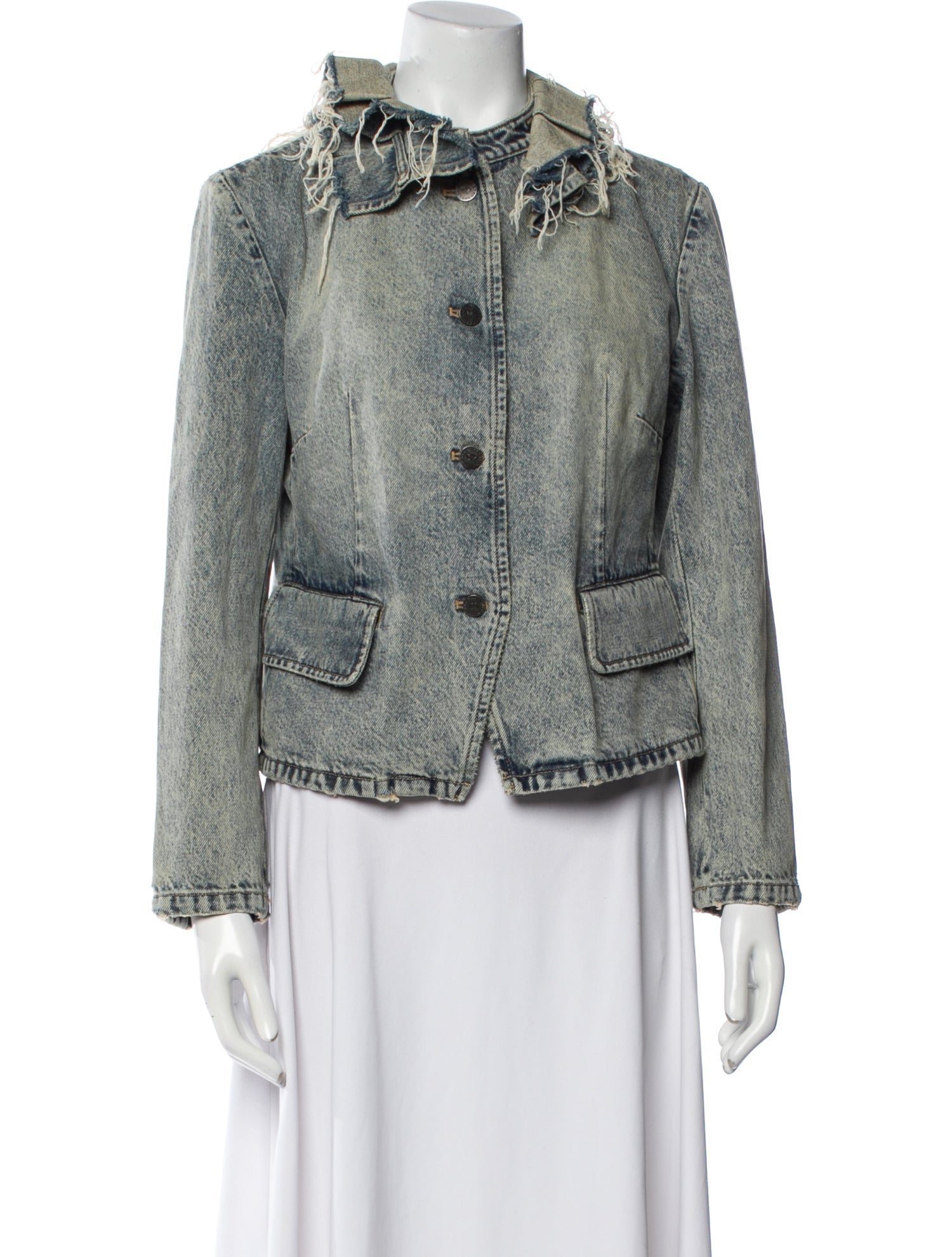 Danz Tweed Pattern Denim Jacket