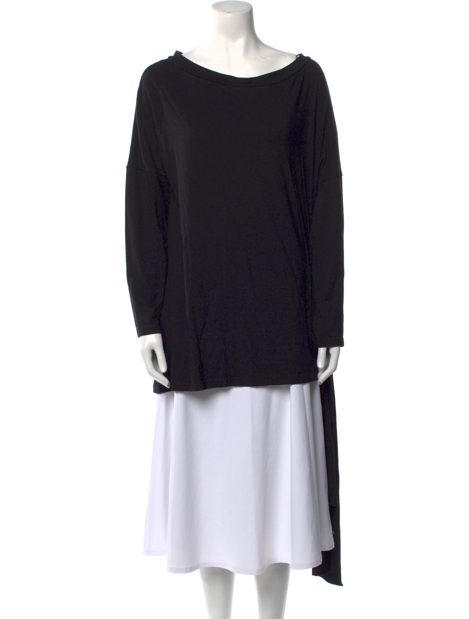 Dana Foley NYC Bateau Neckline Long Sleeve Tunic