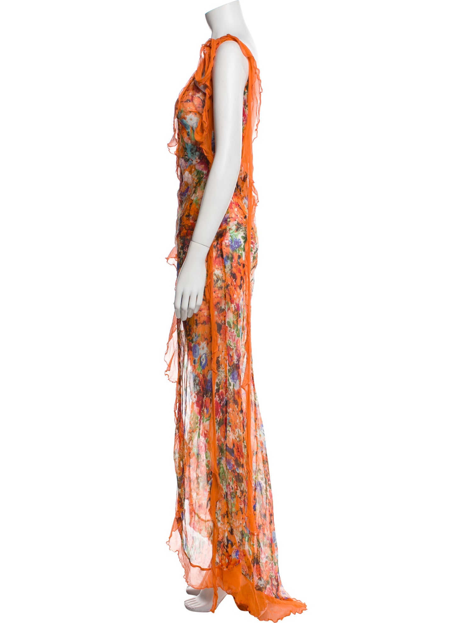 Dana Foley NYC Floral Print Long Dress