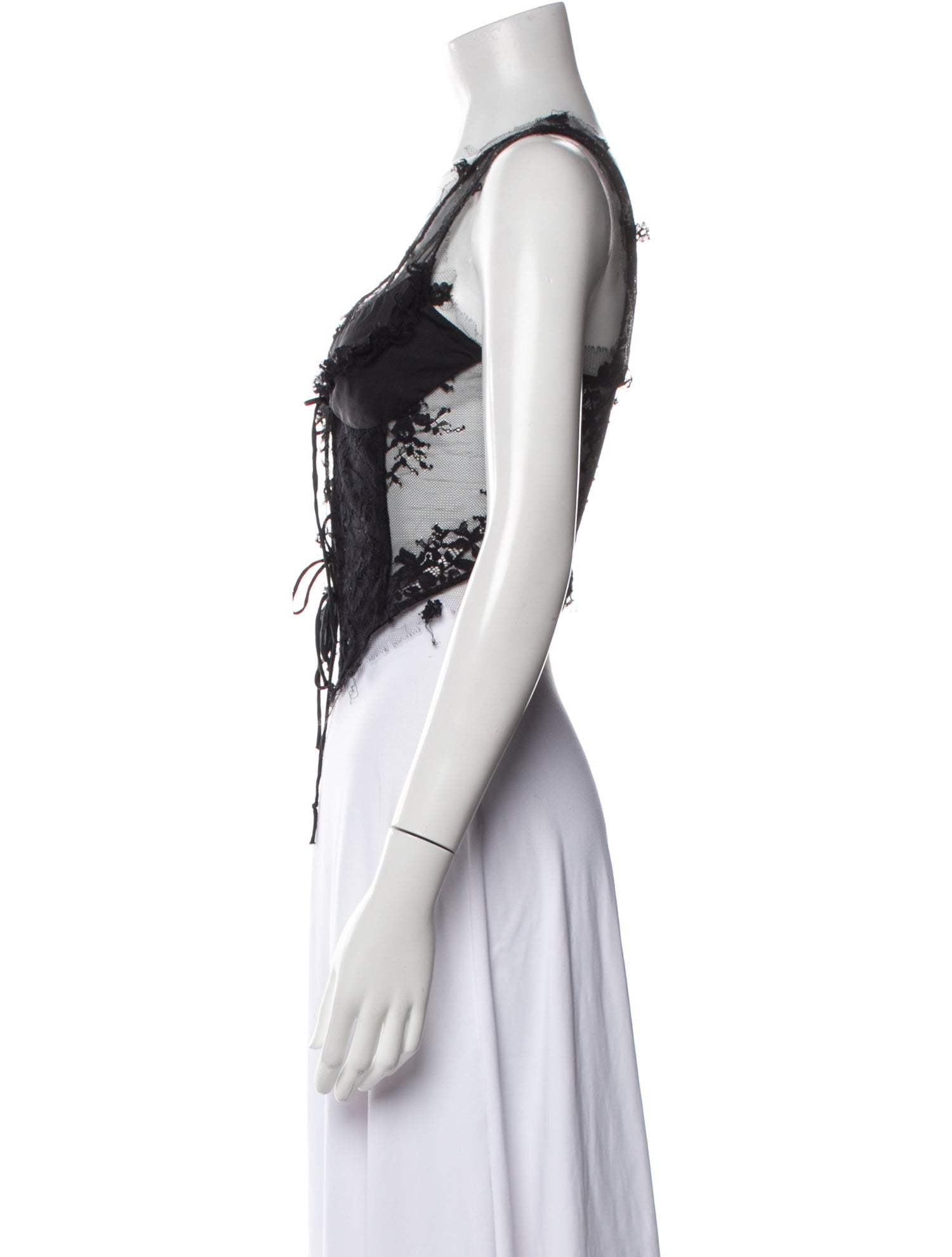 Dana Foley NYC V-Neck Sleeveless Crop Top