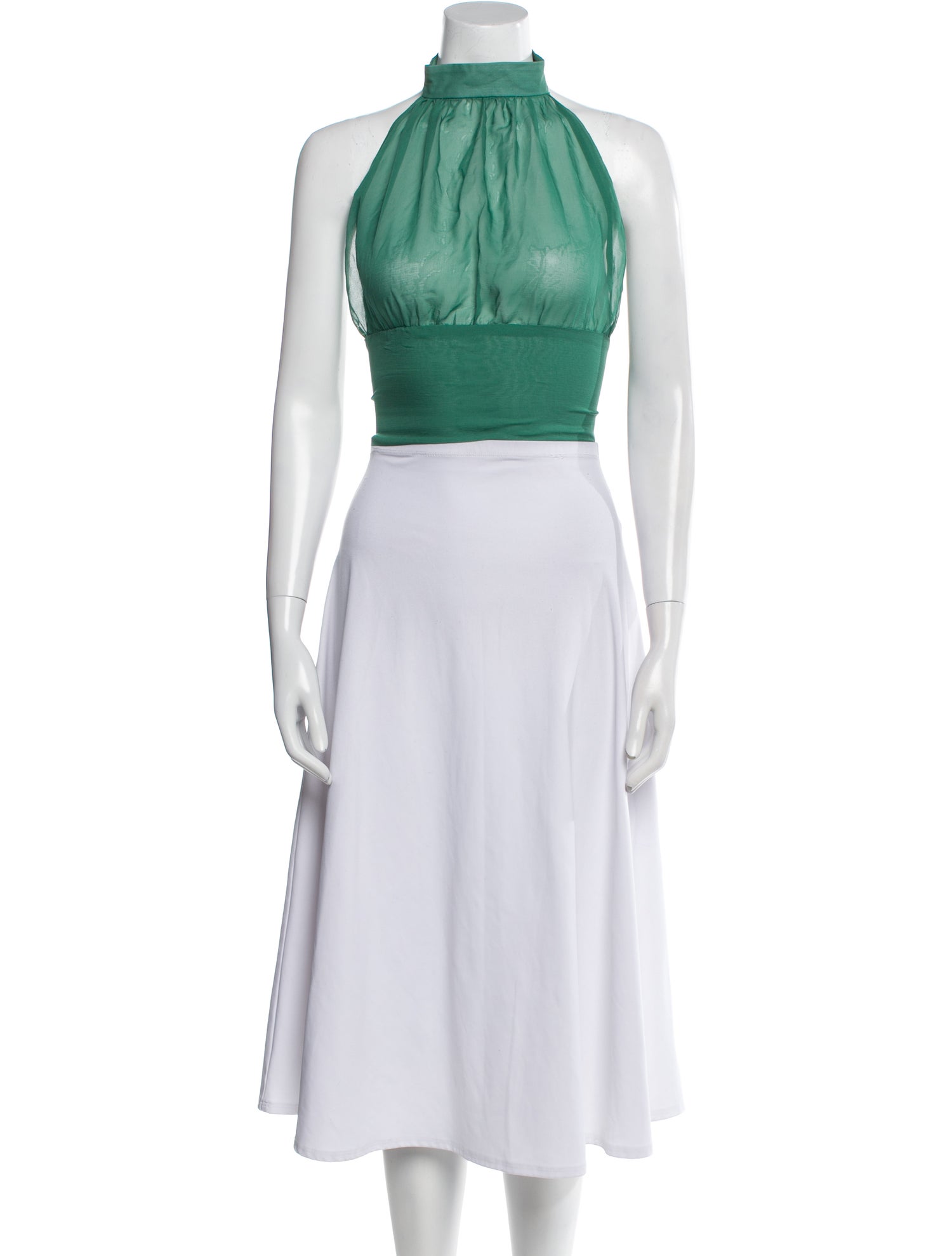 Dana Foley NYC Halterneck Sleeveless Crop Top