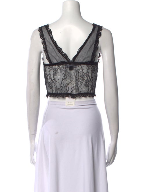 Dana Foley NYC V-Neck Sleeveless Crop Top