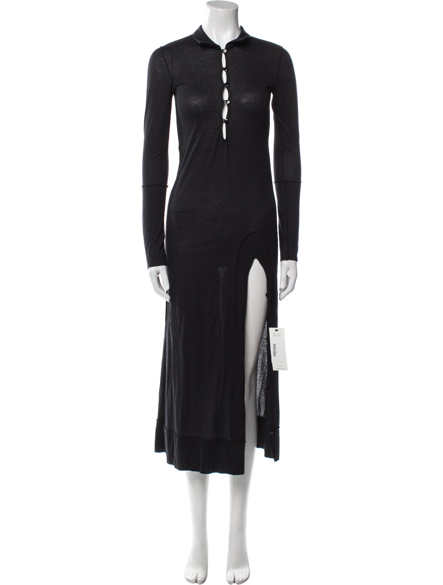 Dana Foley NYC Mock Neck Midi Length Dress