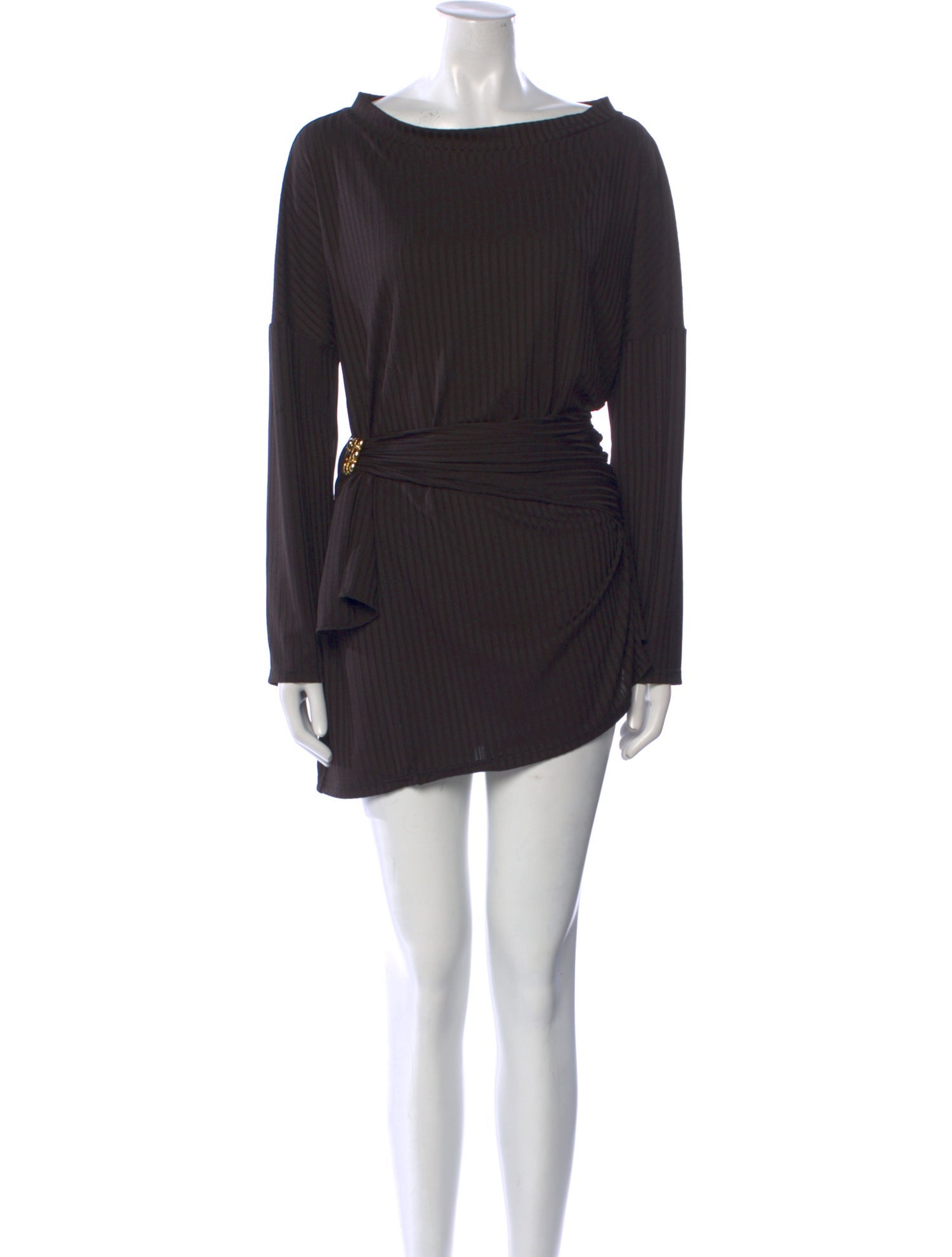 Dana Foley NYC Bateau Neckline Mini Dress