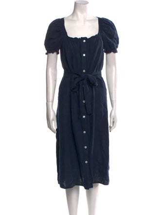Daily Sleeper Linen Midi Length Dress