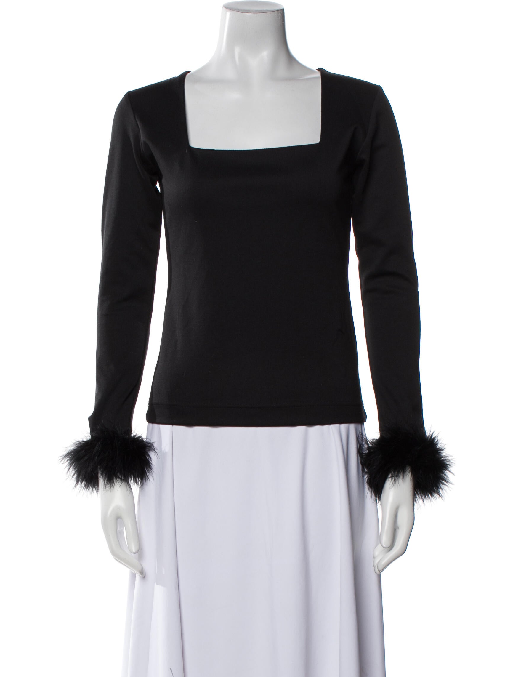 Sleeper Square Neckline Long Sleeve Top