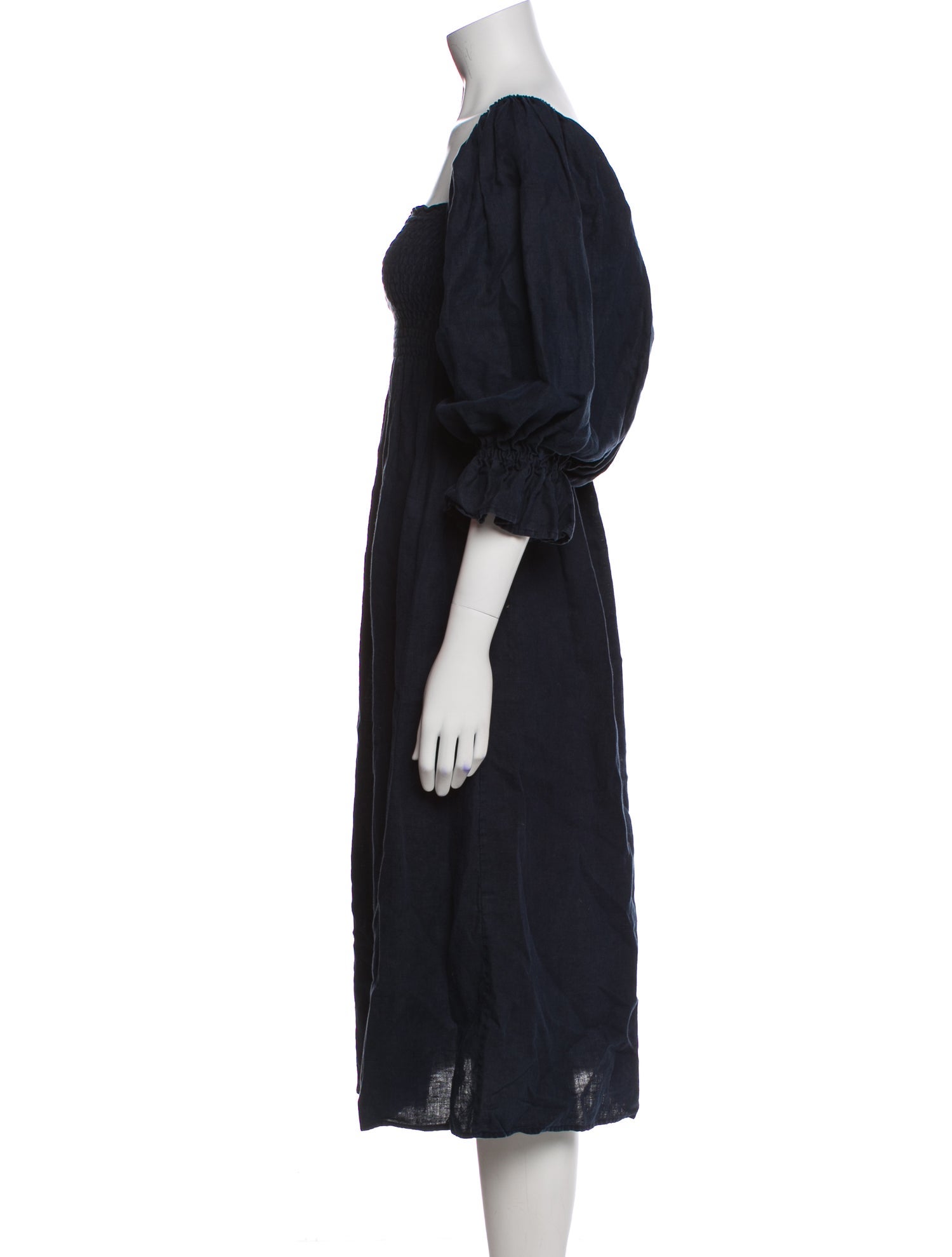 Daily Sleeper Linen Midi Length Dress