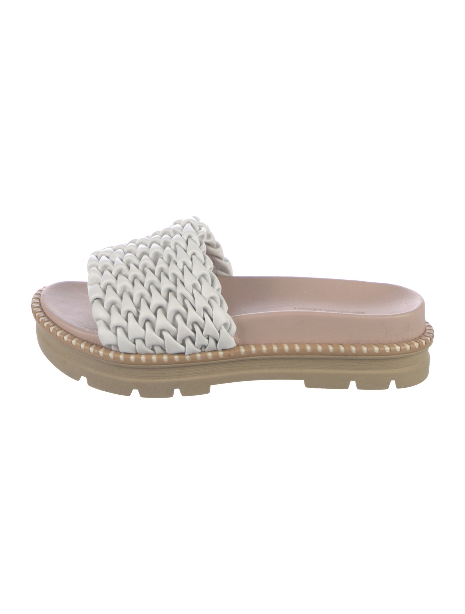 Daniella Lehavi Leather Floral Print Slides