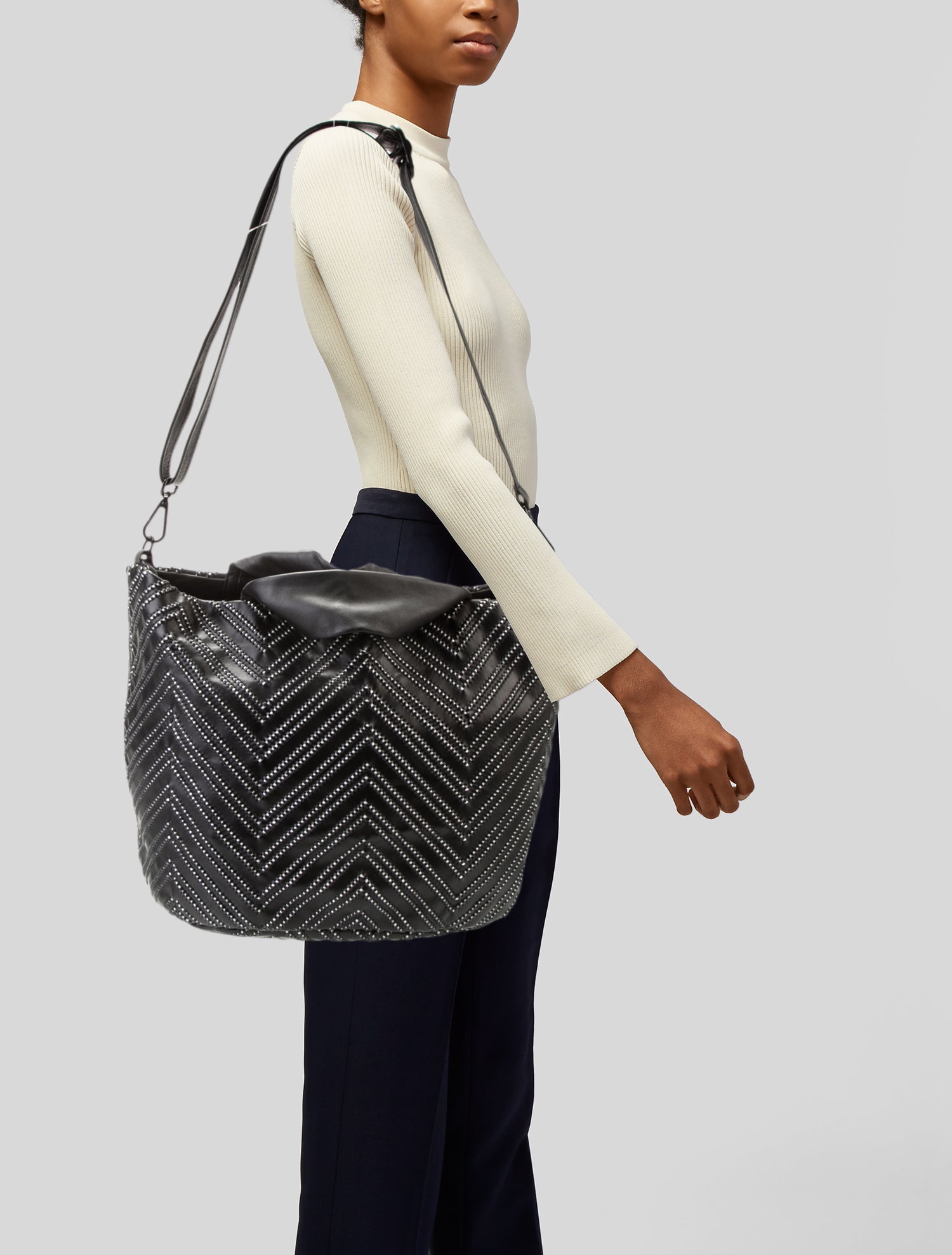 Daniella Lehavi Leather Messenger Bag