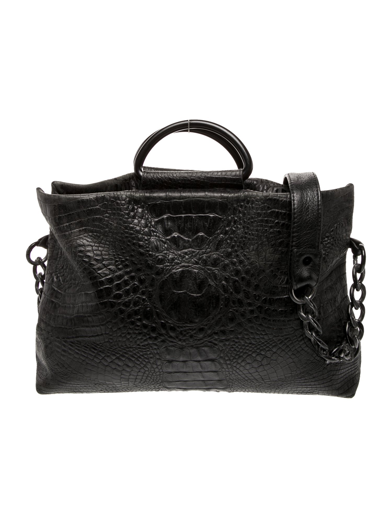 Daniella Lehavi Embossed Leather Top Handle Bag