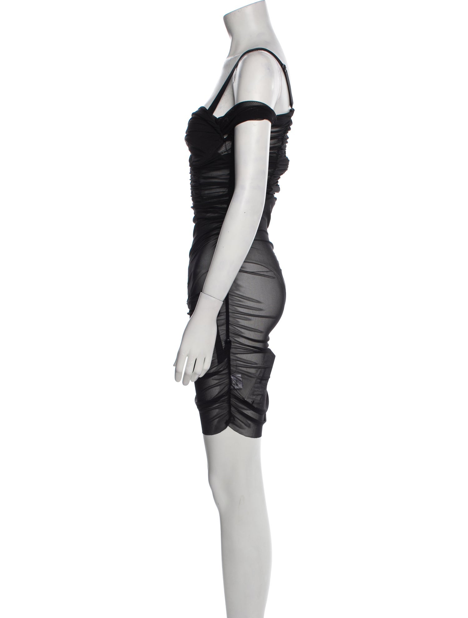 Danielle Guizio Square Neckline Knee-Length Dress