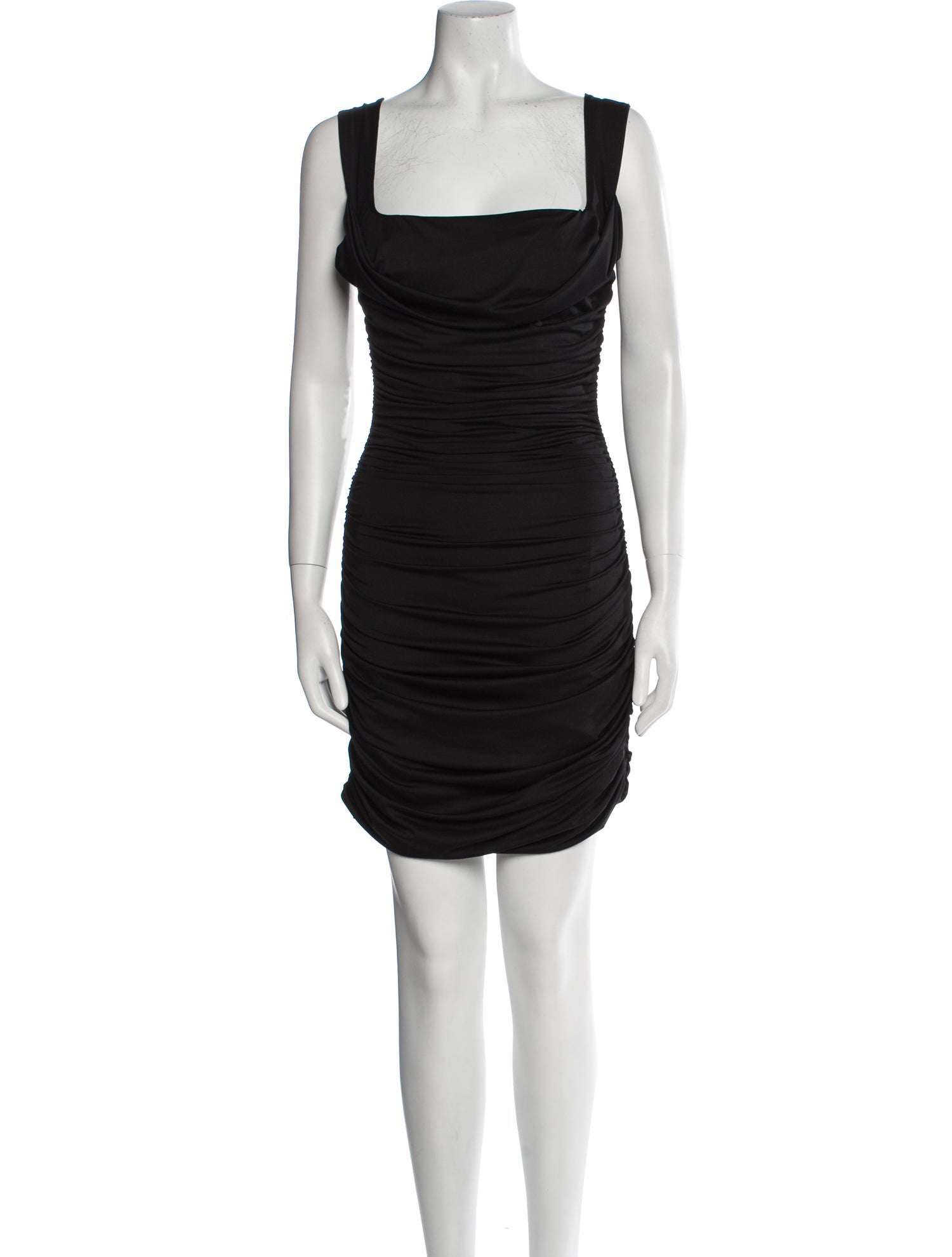Danielle Guizio Square Neckline Mini Dress