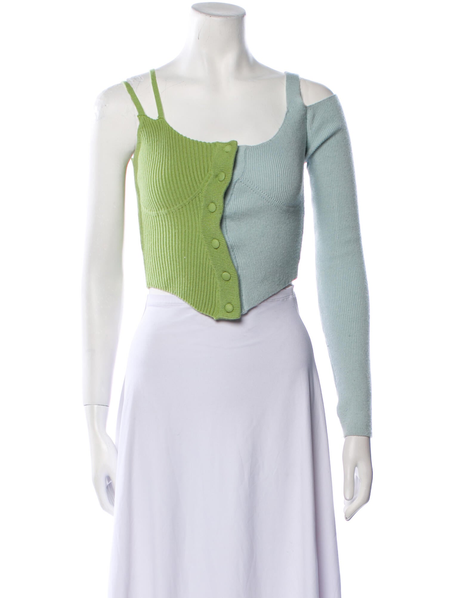 Danielle Guizio Printed Scoop Neck Sweater