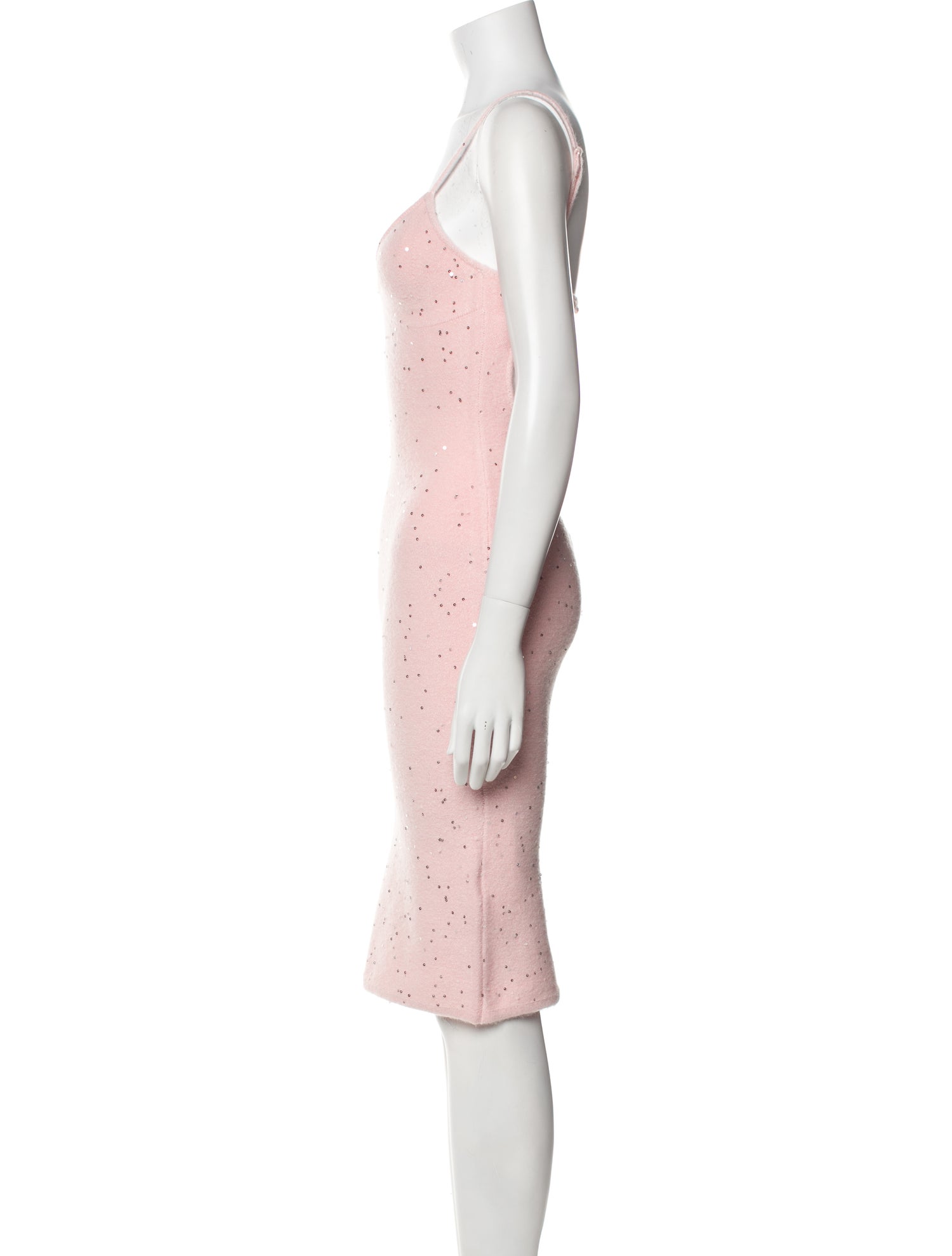 Danielle Guizio Polka Dot Print Knee-Length Dress