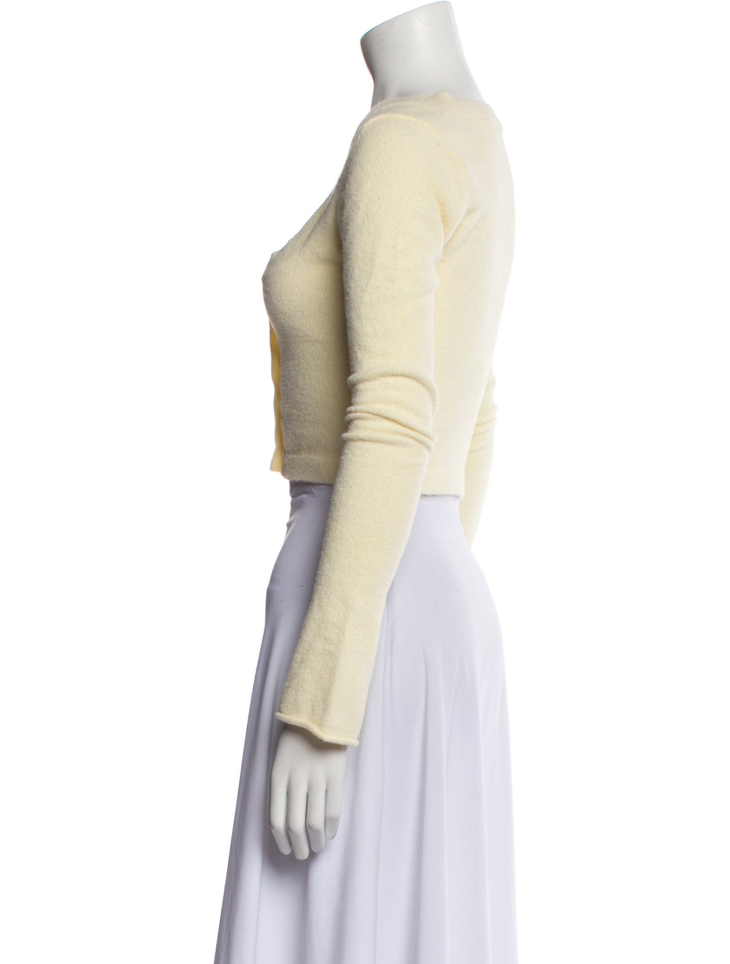 Danielle Guizio Nylon Square Neckline Sweater