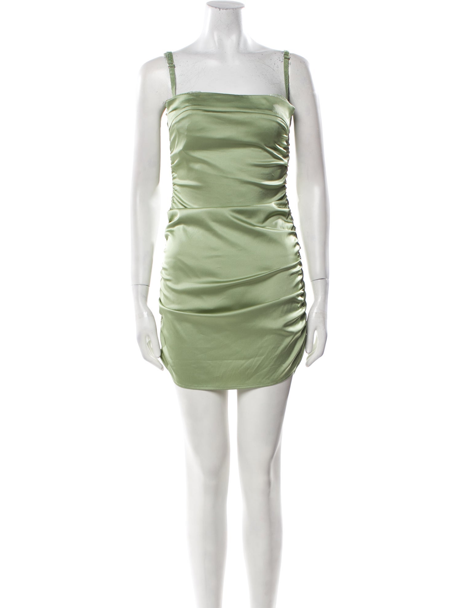 Danielle Guizio Square Neckline Mini Dress