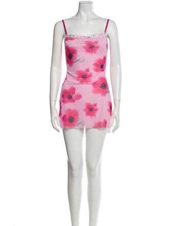 Danielle Guizio Printed Mini Dress