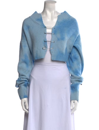 Danielle Guizio Virgin Wool Open Front Sweater