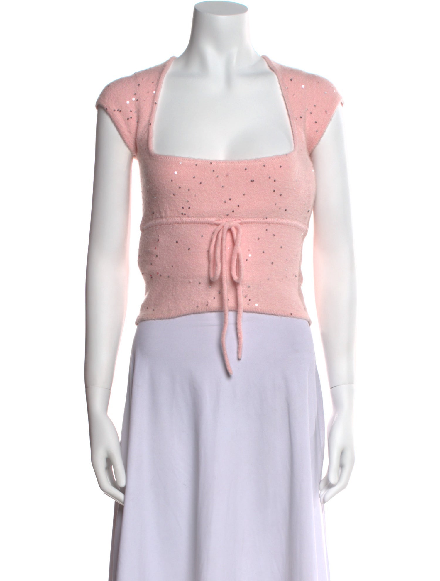 Danielle Guizio Square Neckline Sweater