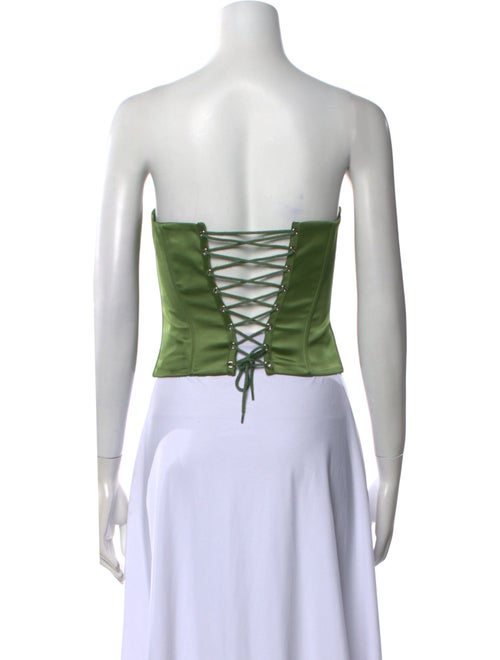 Danielle Guizio Strapless Crop Top