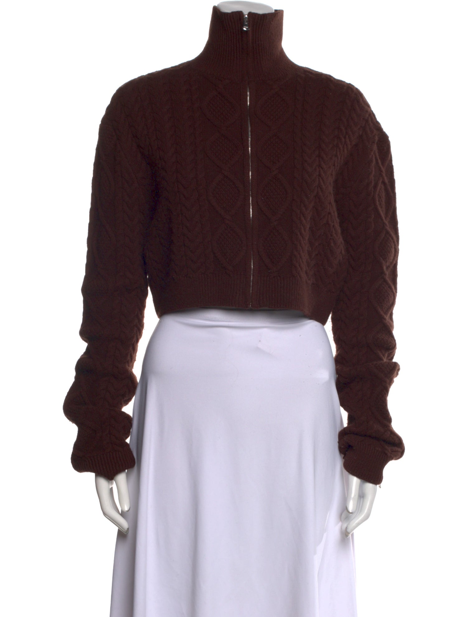 Danielle Guizio Wool Mock Neck Sweater