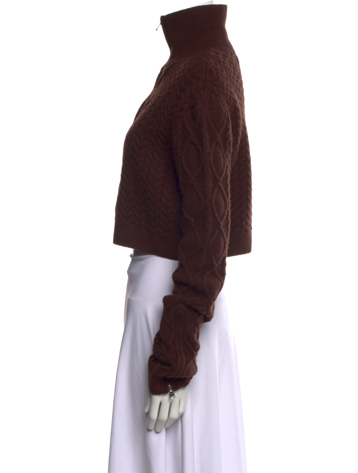 Danielle Guizio Wool Mock Neck Sweater