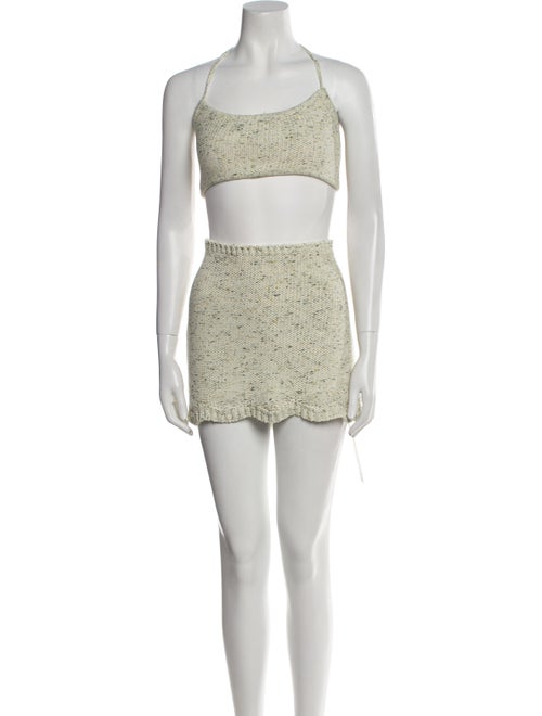Danielle Guizio Lace Pattern Skirt Set