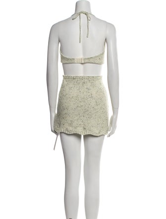 Danielle Guizio Lace Pattern Skirt Set